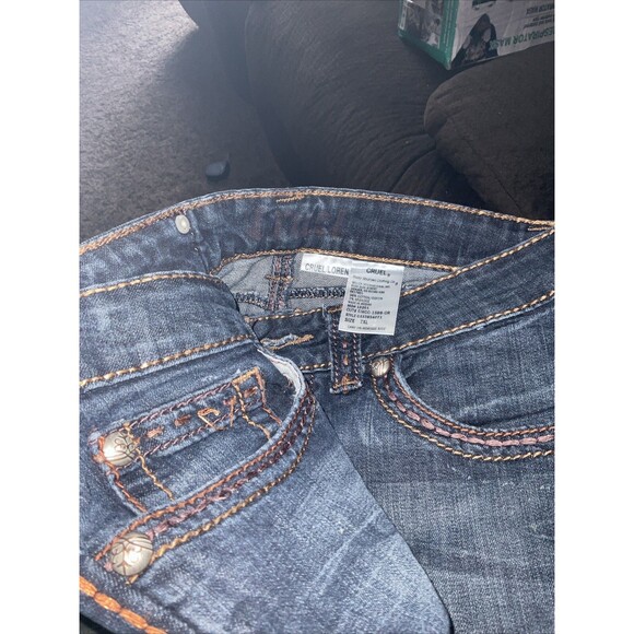 Cruel Loren Straight Flare Legs Jeans - Blue Size: 7XL Stitched Rodeo Cowboy Sty - Picture 13 of 13
